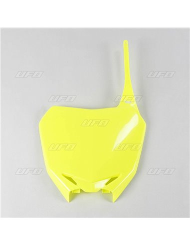 Porta-número delantero UFO-Plast Suzuki amarillo fluor