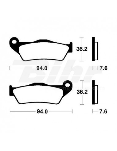 Brake pads set Tecnium MO171 Sintered