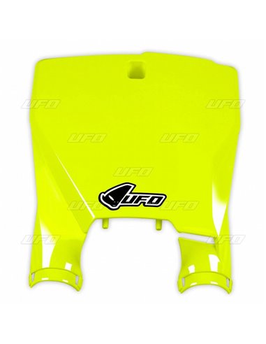 Cache avant porte numéro de stade Husqvarna Jaune fluo Hu03373-Dflu UFO-Plast