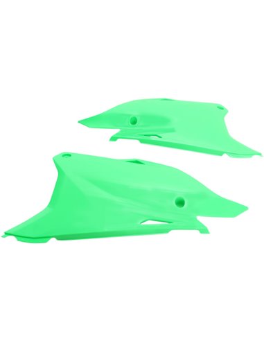 Kawasaki Fluo green side covers Ka04729-Aflu UFO-Plast