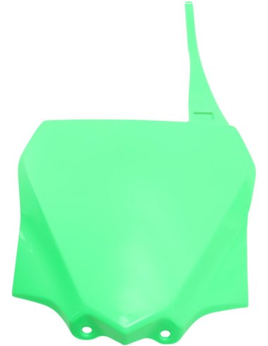 Cache avant porte numéro vert fluo Kawasaki Ka04730-Aflu UFO-Plast