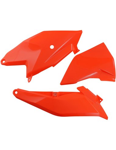 Caches latéraux Ktm Fluo orange Kt04086-Fflu UFO-Plast