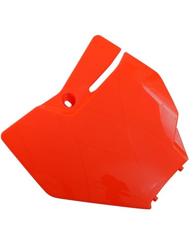 Orange Ktm number holder front cover Kt04087-Fflu UFO-Plast