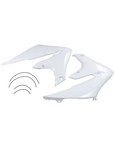 Cache radiateur UFO-Plast blanc Yamaha YZ450F