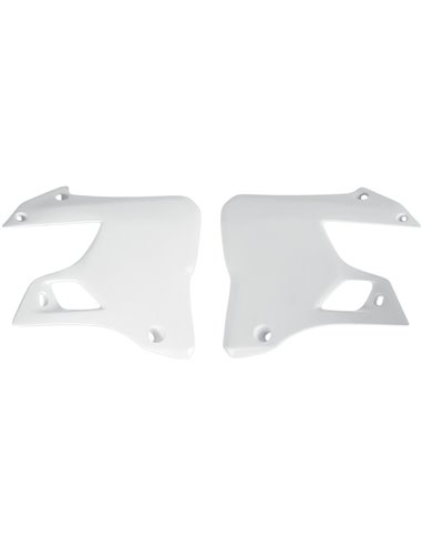 Cache radiateur Yamaha Yz125-250 blanc Ya02898-046 UFO-Plast