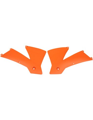 Cache radiateur Ktm 2-4 temps (01-04) orange Kt03065-127 UFO-Plast