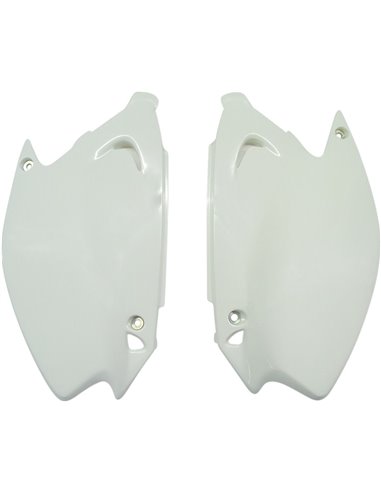 Caches latéraux Kawasaki Kx125-250 blanc Ka03739-047 UFO-Plast