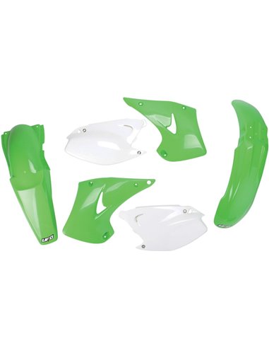 Kit de plástico Kawasaki Kx125-250 cor original Kakit202E-999 UFO-Plast