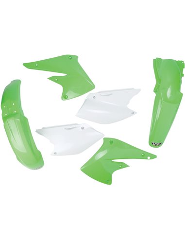 Kit de plástico Kawasaki Kxf250 cor original Kakit203E-999 UFO-Plast