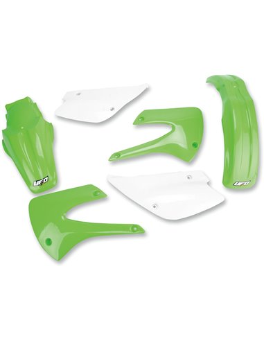 Kit de plástico Kawasaki Kx85 cor original Kakit207E-999 UFO-Plast