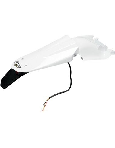 Garde-boue arrière Enduro W- Led-Light Husqvarna Te-Tc blanc Hu03333-041 UFO-Plast