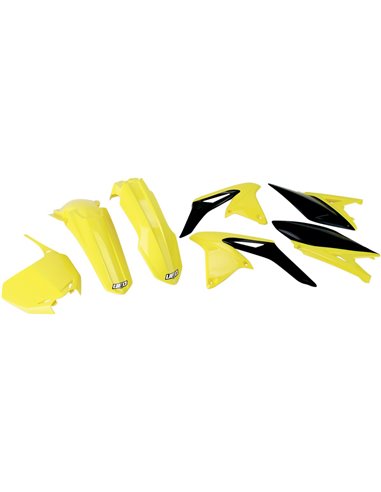 Kit de plástico Suzuki Rmz250 cor original Sukit411E-999 UFO-Plast