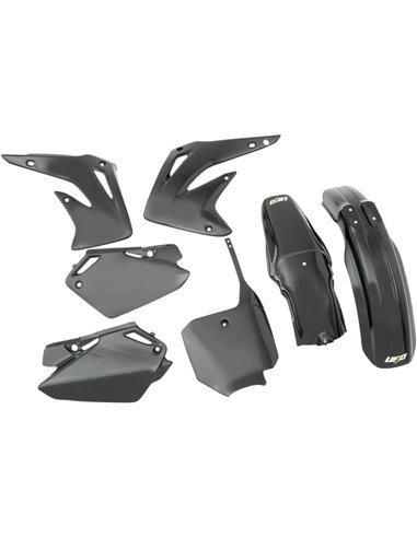 Honda Cr85 black plastics kit Hokit109E-001 UFO-Plast