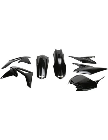 Kit de plástico preto Suzuki Rmz250 Sukit411E-001 UFO-Plast