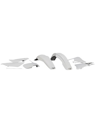 Kit de plástico Yamaha Yz125-250 branco Yakit300E-046 UFO-Plast