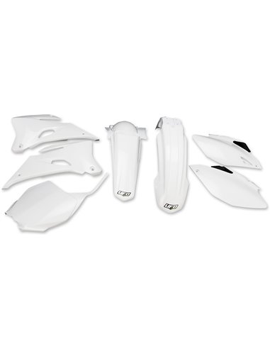 Kit de plástico Yamaha Yz250-450F branco Yakit305E-046 UFO-Plast