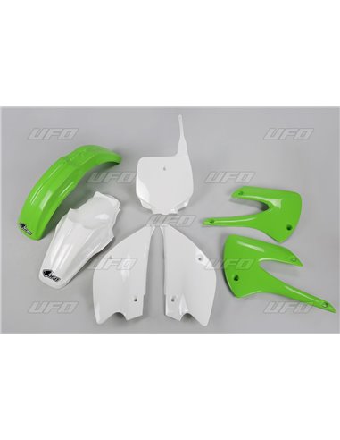 Kit de plástico Kawasaki Kx85 cor original Kakit218E-999 UFO-Plast