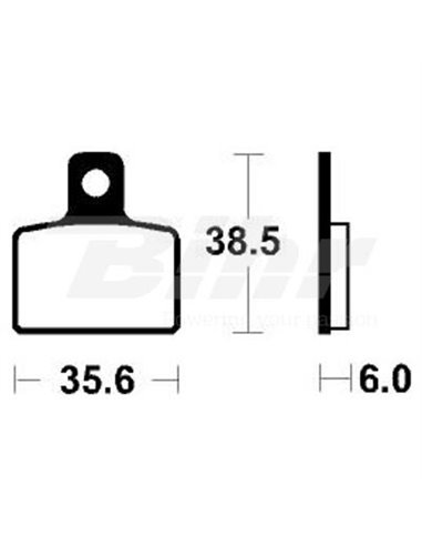 Brake pads set Tecnium MA303 Organic