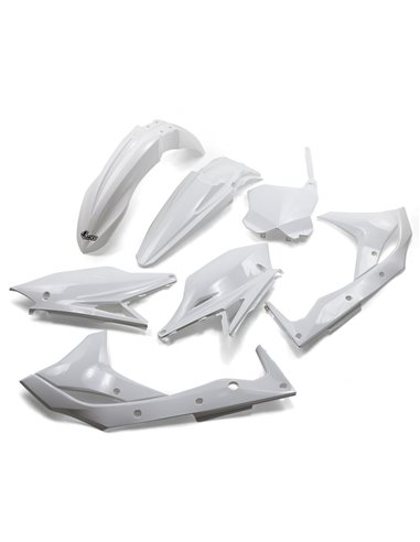 Kit de plástico Kawasaki Kxf250 branco Kakit224-047 UFO-Plast