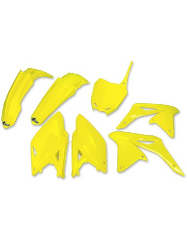 Complete plastic kit UFO-Plast Suzuki yellow fluor SUKIT416DFLU