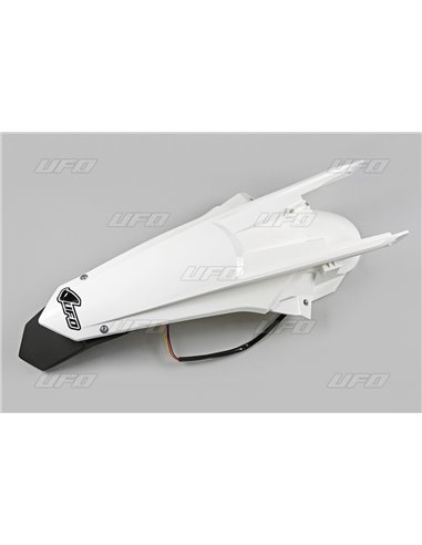 Garde-boue arrière avec pilote pour KTM couleur blanche UFO-Plast Kt04070047