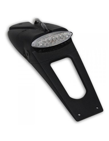 Feu arrière et support de plaque d'immatriculation sans clignotants W- Clair Led-Light (E11 & Dot) noir Pp01219Kcl UFO-Plast