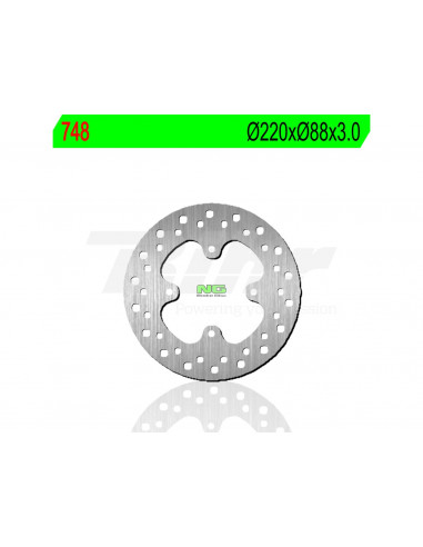 Disc de fre NG 748 Ø220 x Ø88 x 3