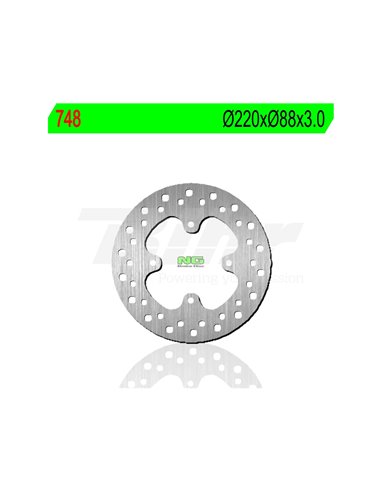 Disco de freio NG 748 Ø220 x Ø88 x 3