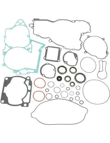 Complete kit of gaskets and oil seals / Os 250Sx / Exc Moose Racing Hp 811324