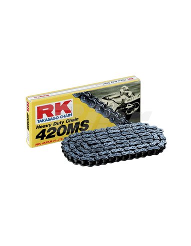 Cadena RK 420MS amb 124 baules negre