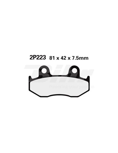 Brake pads set NISSIN 2P223GS Front. XR600 85-87 Position: Front