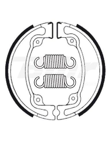 Tecnium BA042 brake shoes Position: Rear