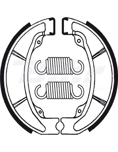 Zapatas de freno Tecnium BA047. Posición: Trasera.