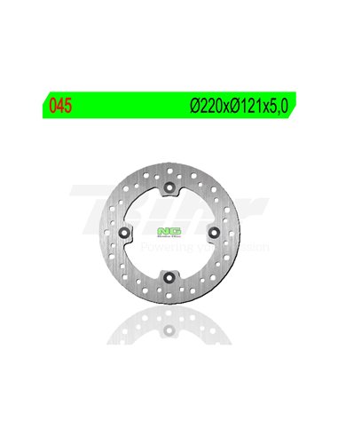 Brake disc NG 045 Ø220 x Ø121 x 5 Position: Rear