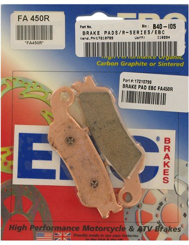 Brake Pad Fa-R Series Sintered Metal EBC FA450R