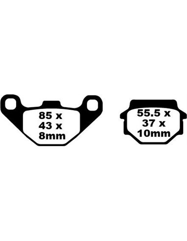 Brake Pad Fa Series Organic EBC FA067