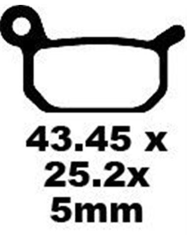 Plaquettes de frein en fibre de carbone EBC FA325TT