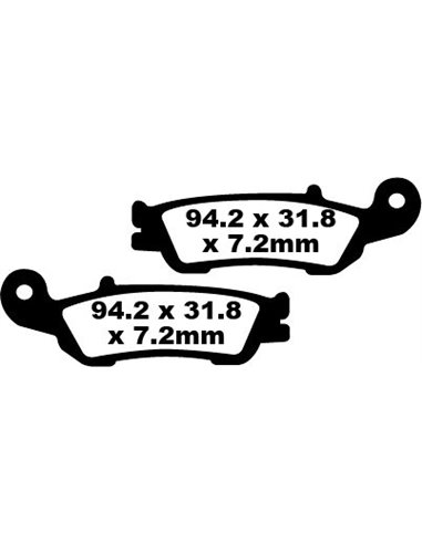 Pastilhas de freio de fibra de carbono EBC FA450TT