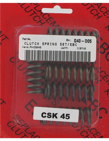 Clutch Spring Csk Series Coil Spring Steel EBC CSK045