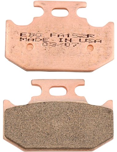 Plaquettes de frein EBC FA152R en métal fritté série Fa-R