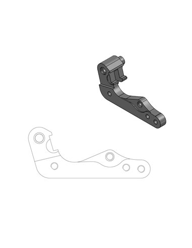 Relocating bracket for OEM B / K / Hu brake caliper MOTO-MASTER 211055