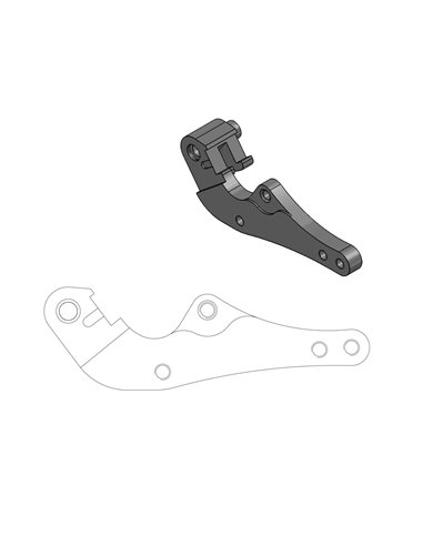 Relocator Bracket for OEM Ktm MOTO-MASTER 211054 Brake Caliper