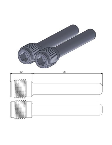 MOTO-MASTER Axes de plaquettes de frein 213040