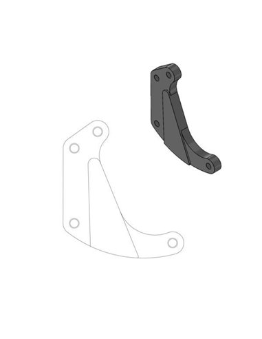 Supports adaptateurs pour moto SUP MOTO-MASTER 211025 kit disque flottant