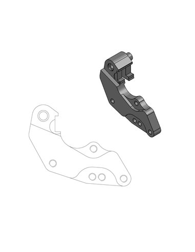 Supports d'adaptation pour kit de disque flottant MOTO-MASTER 298Mm 211056