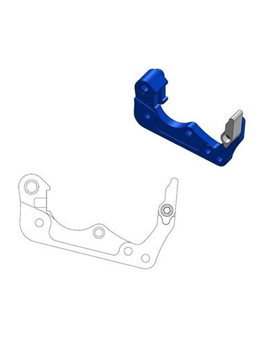 Relocating bracket for brake caliper OEM 260Mm Blue MOTO-MASTER 211061