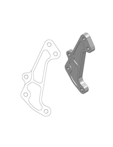 Relocator Bracket for OEM Supermoto MOTO-MASTER 211065 Brake Caliper