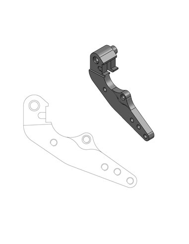 Relocator Bracket for OEM Brake Caliper 298 Mm MOTO-MASTER 211096