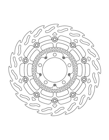 Front brake disc Float Flam Abs-Fit MOTO-MASTER 112073