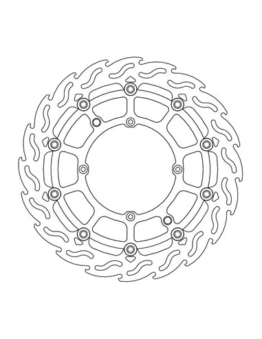 Disque de frein avant Float Flame Sumo MOTO-MASTER 112233